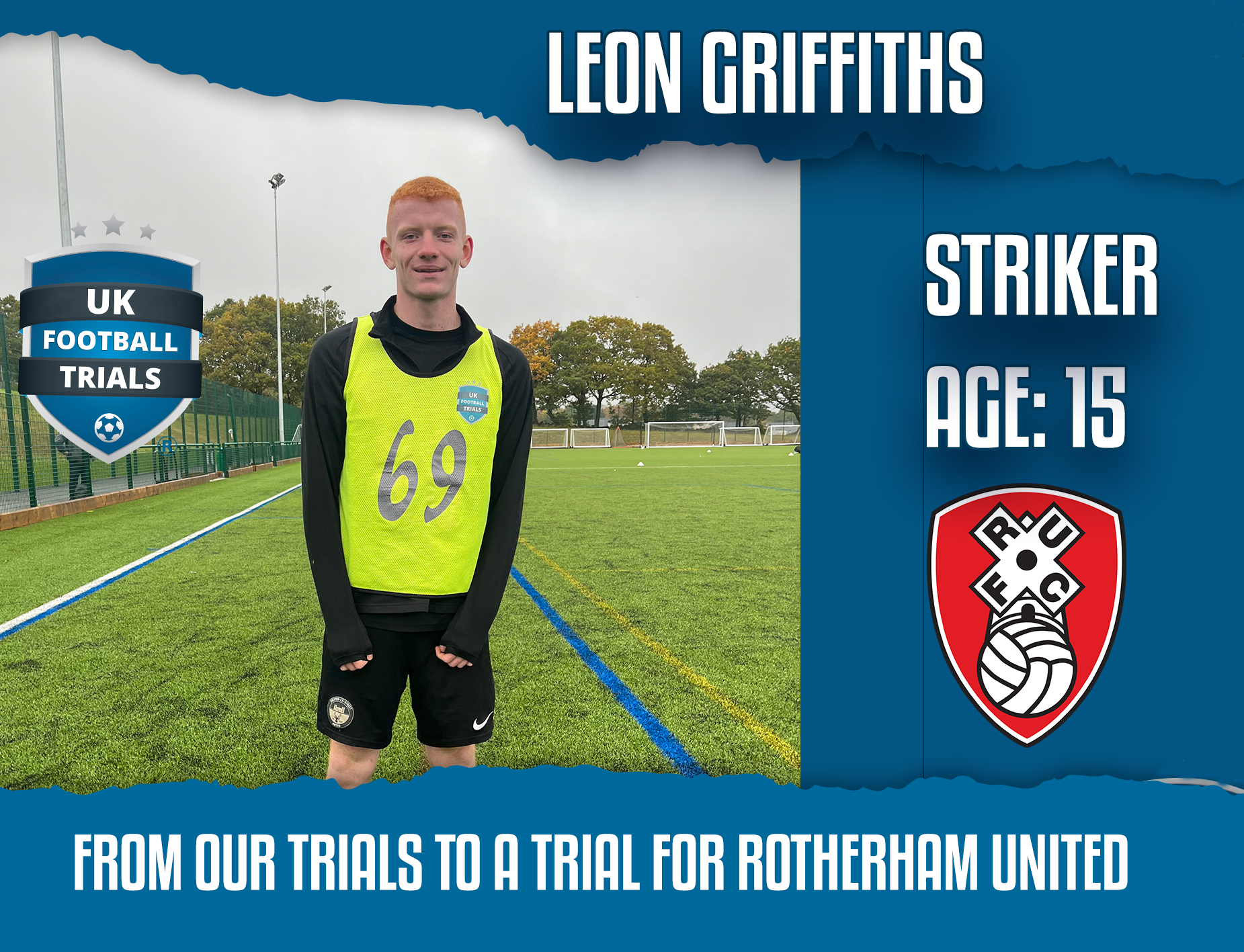 Leon Grifiths - 15 - Trial for Rotherham United.