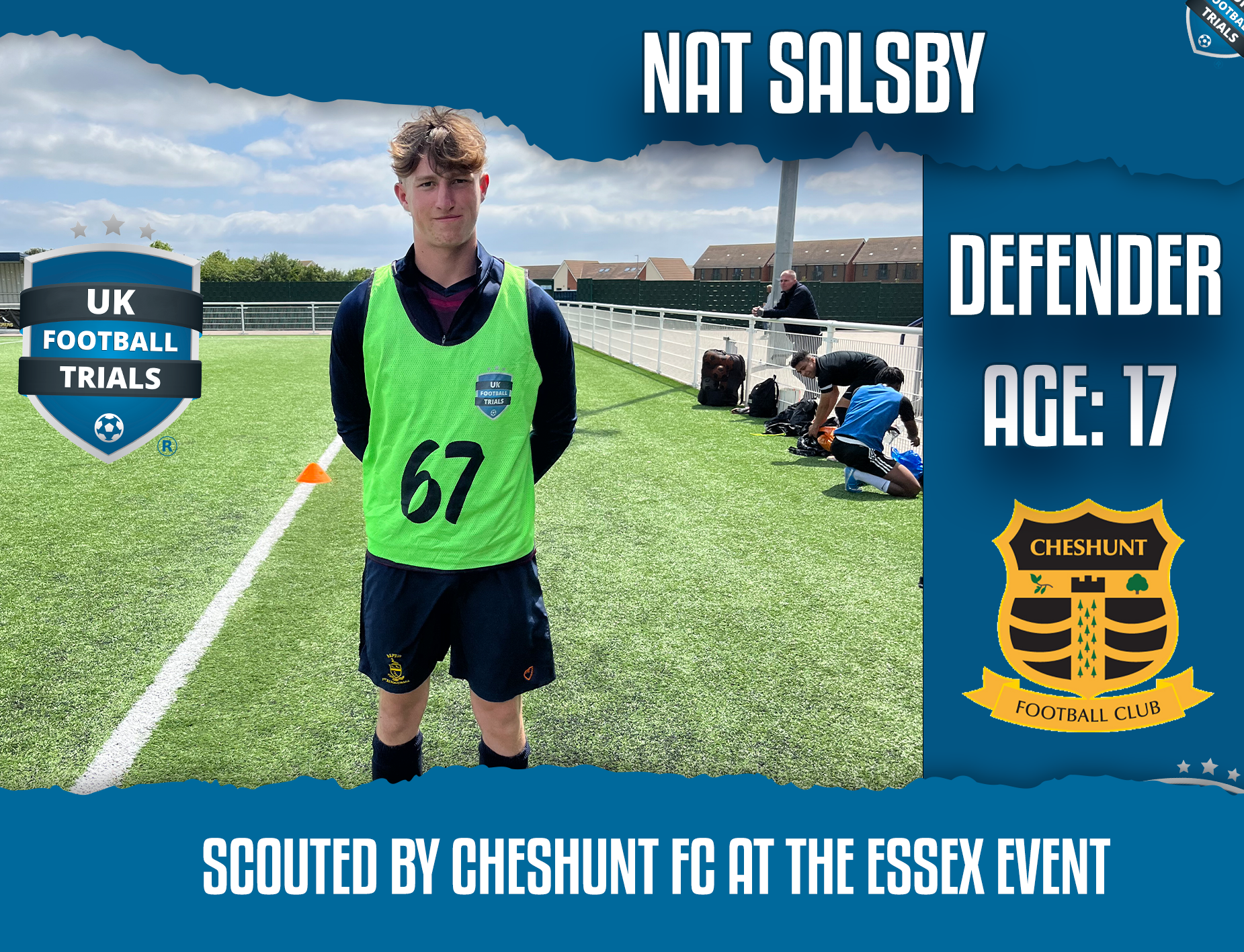 Essex Success Story -Nat Salsby - aged 17