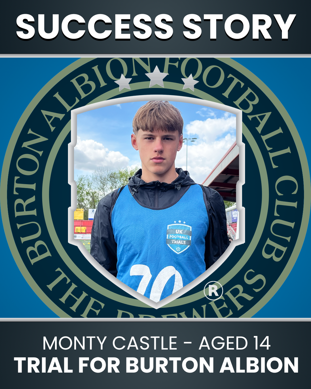 Monty Castle: 14 Year Old Trial for Burton Albion