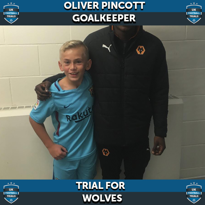 Oliver Pincott - Aged 12 - Trial for Wolves