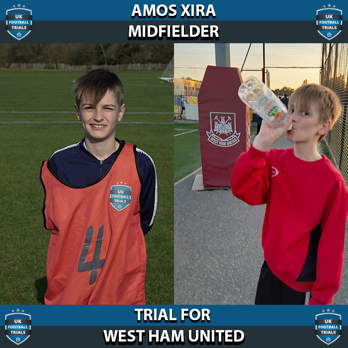 Amos Xira - Aged 12 - Trial for West Ham United