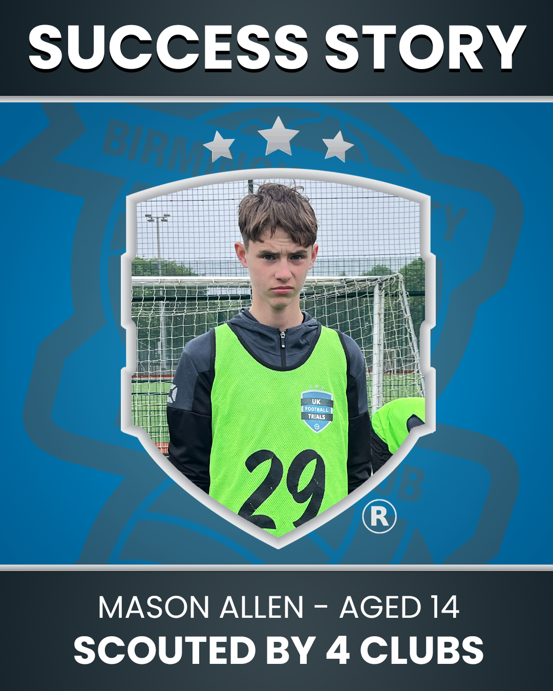 Mason Allen - 14-Year-Old Goalkeeper - Scouted by Birmingham City