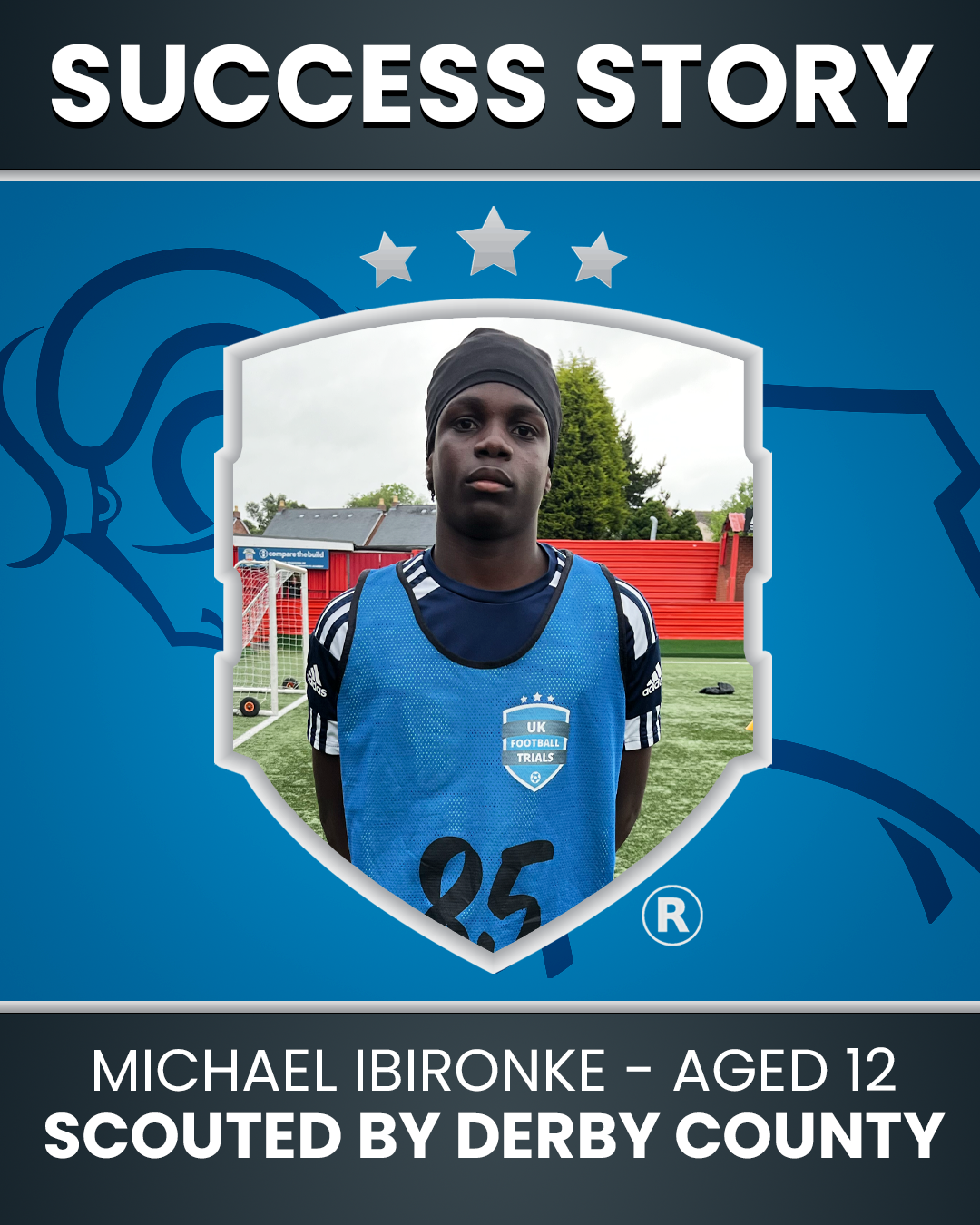 Michael Ibironke – 13 Years Old – Left Back - Scouted by Derby County