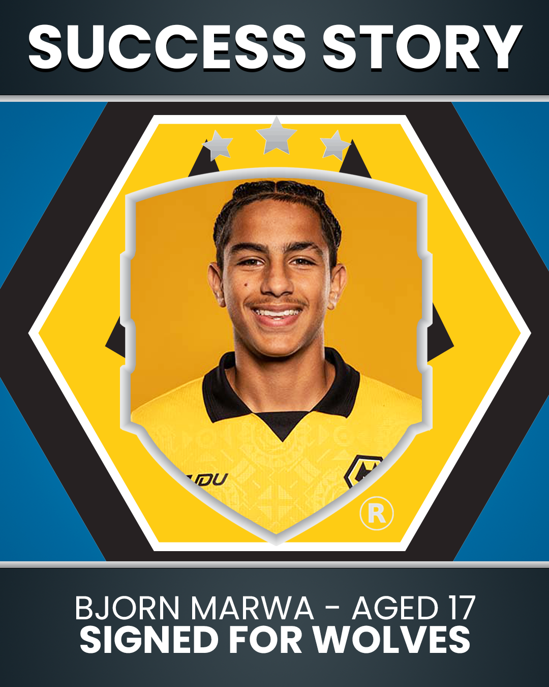Bjorn Marwa – 17 Years Old – SIGNED for Wolverhampton Wanderers