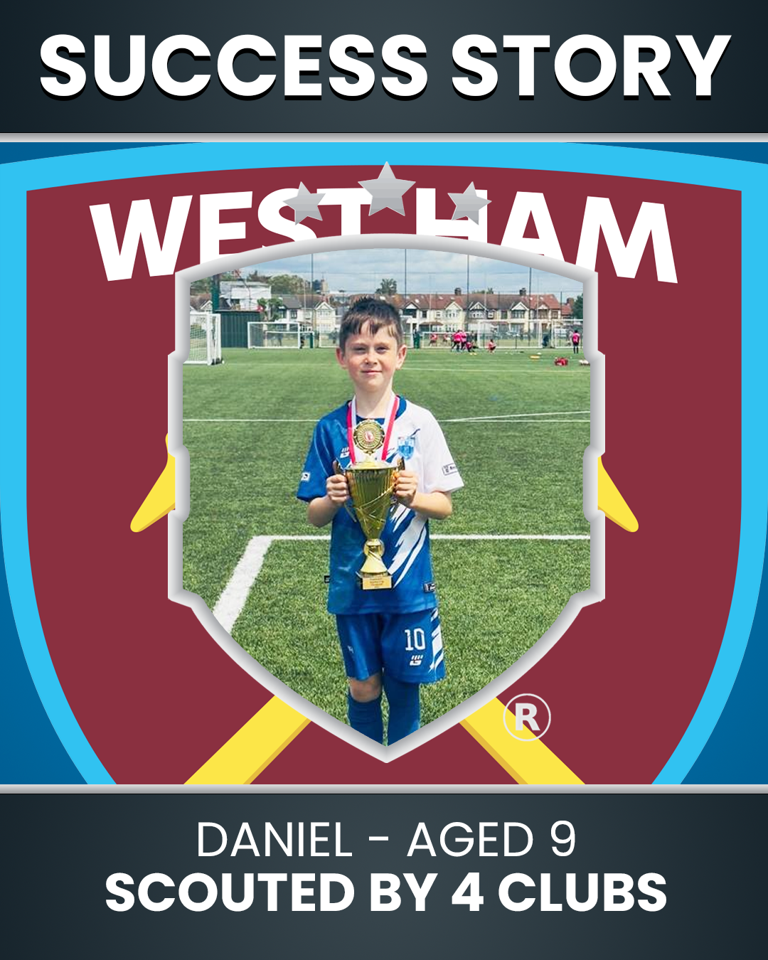 Daniel – 9 Years Old – Versatile Player | Scouted by West Ham United, Leyton Orient, Ipswich Town & Stevenage