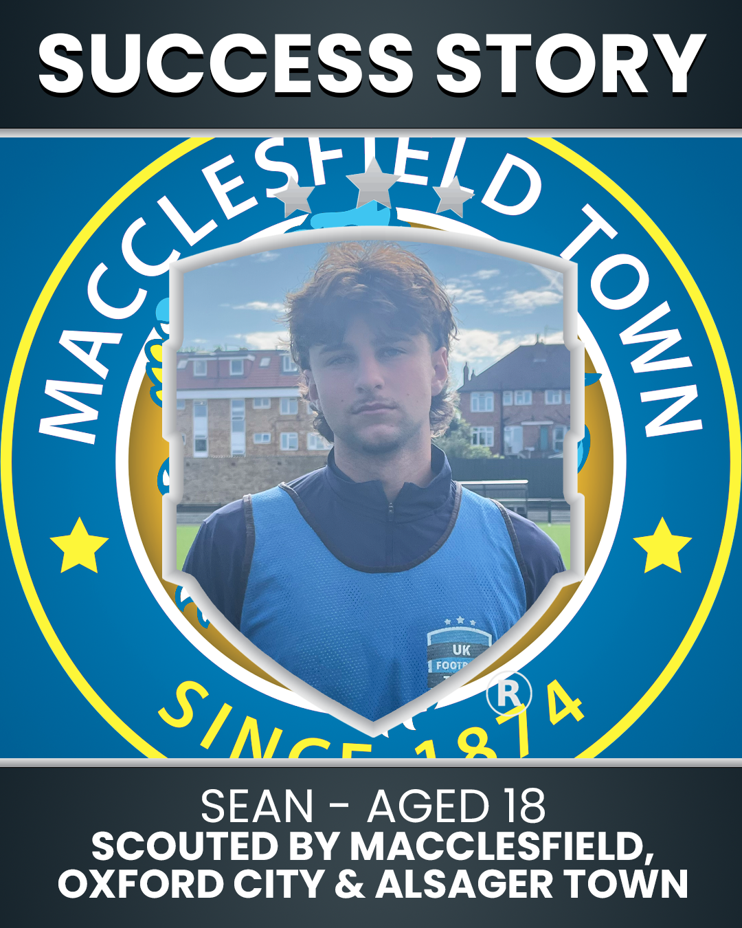 Sean Collins – 18 Years Old – Scouted by Macclesfield FC, Oxford City & Alsager Town