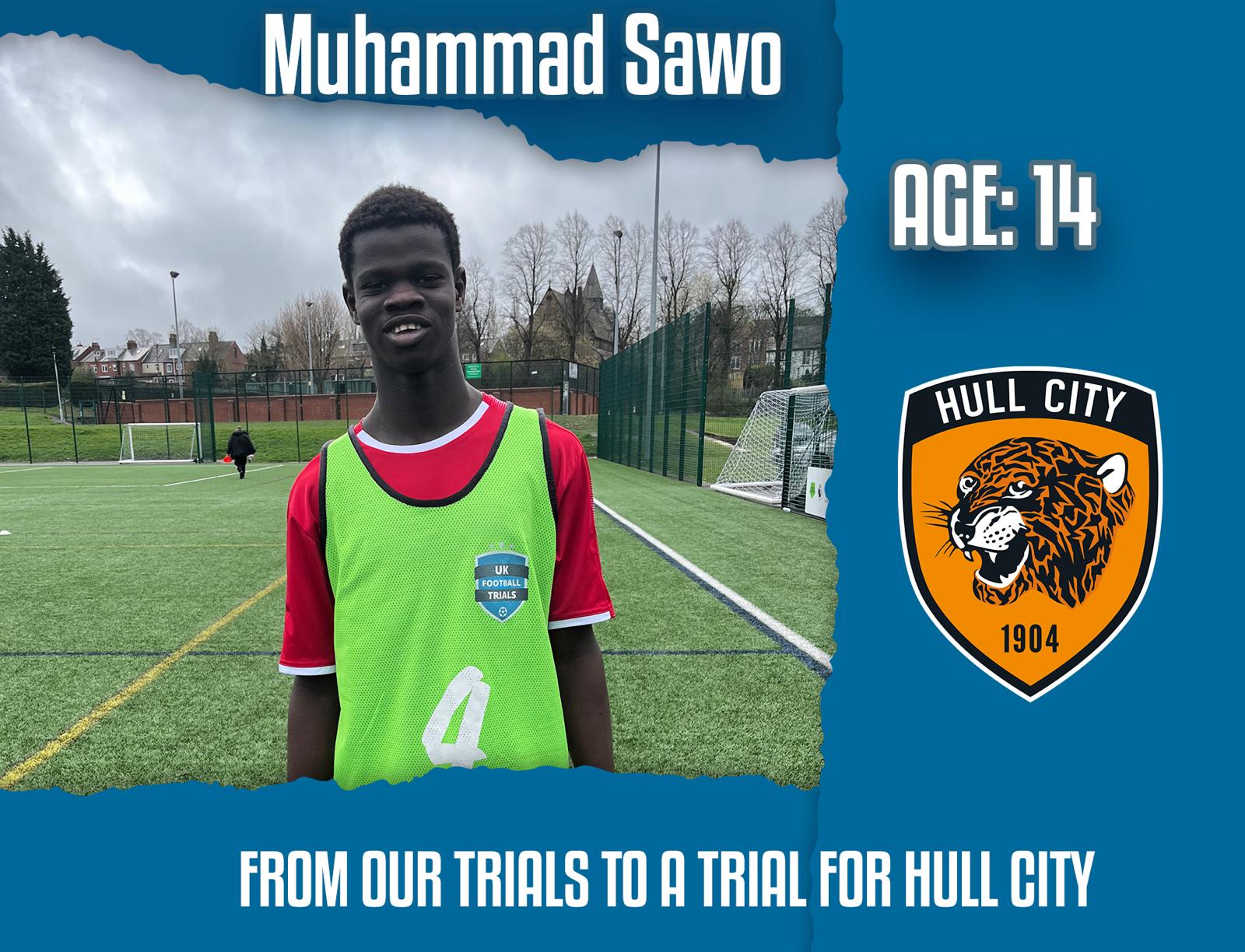 Muhammad Sawo - 14 year old -  8 Week Trial with Hull City