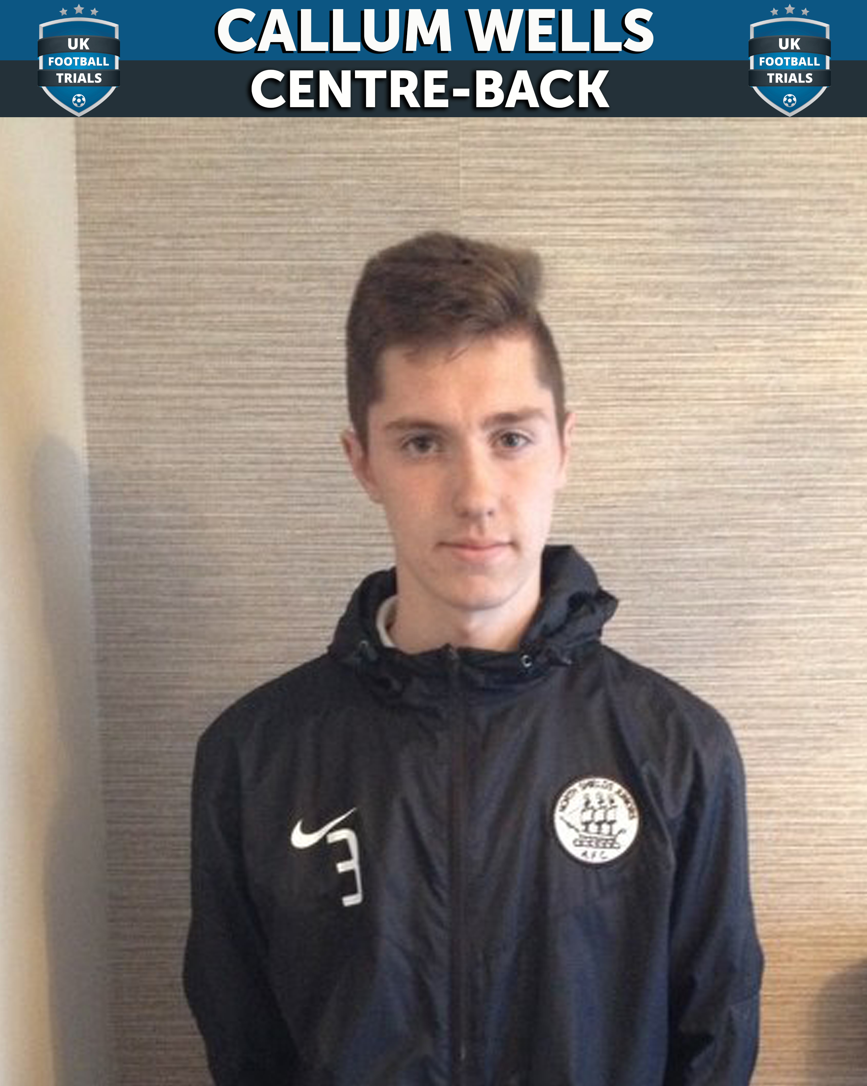 Callum Wells - Aged 15 - Trial with Rotherham United 
