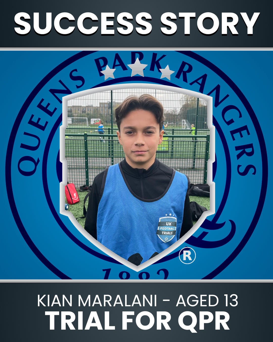 Kian Maralani’s 13 Year Old - Scouted by Queen Park Rangers