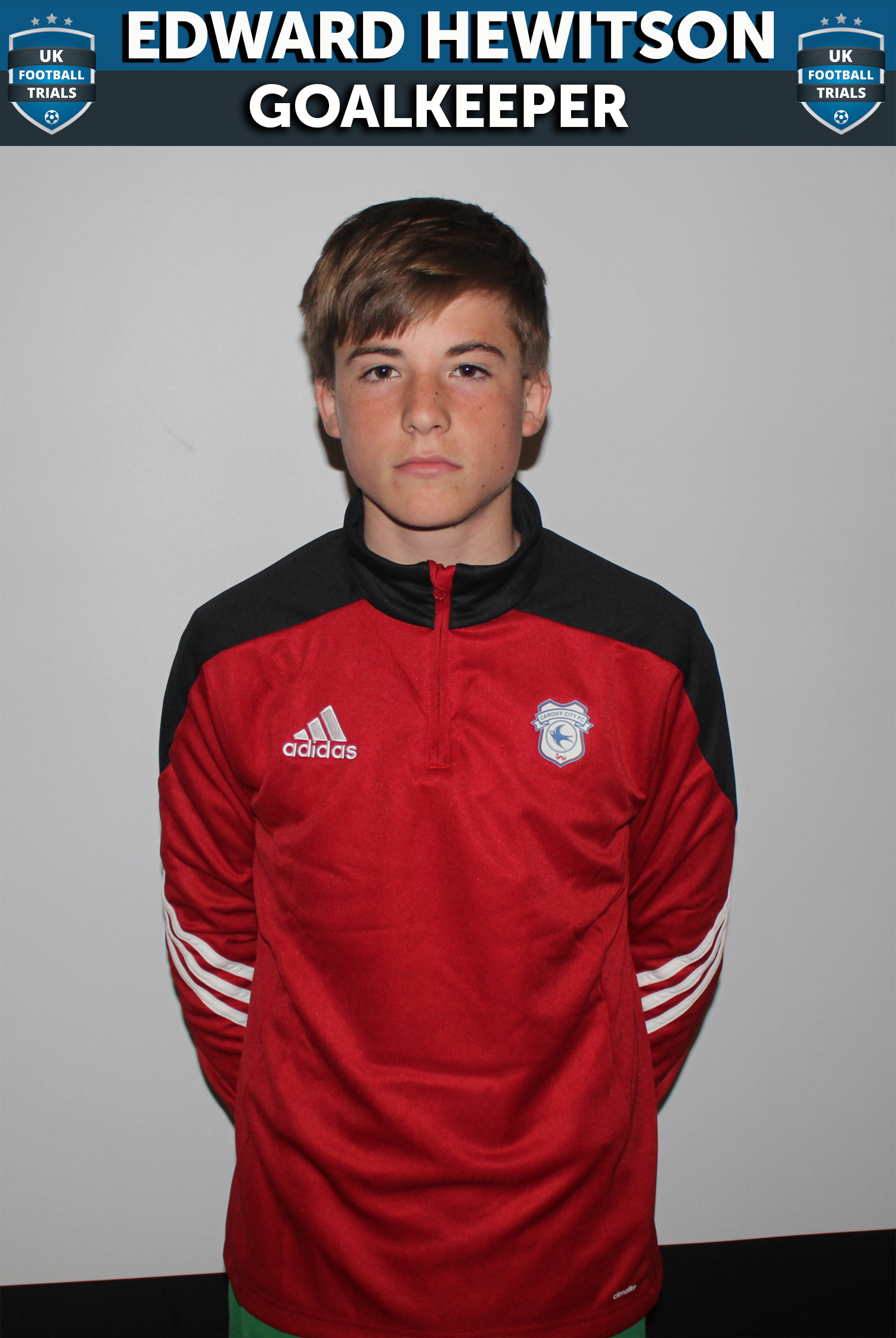 Edward Hewitson - Aged 14 - Goalkeeper Trial with Cheltenham Town 
