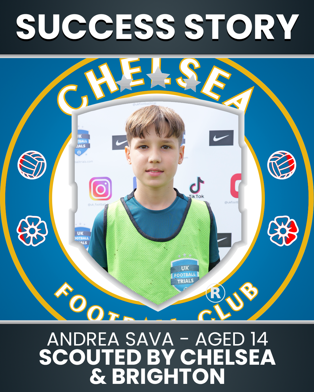 Andrei – 14 Years Old – Scouted by Chelsea & Brighton