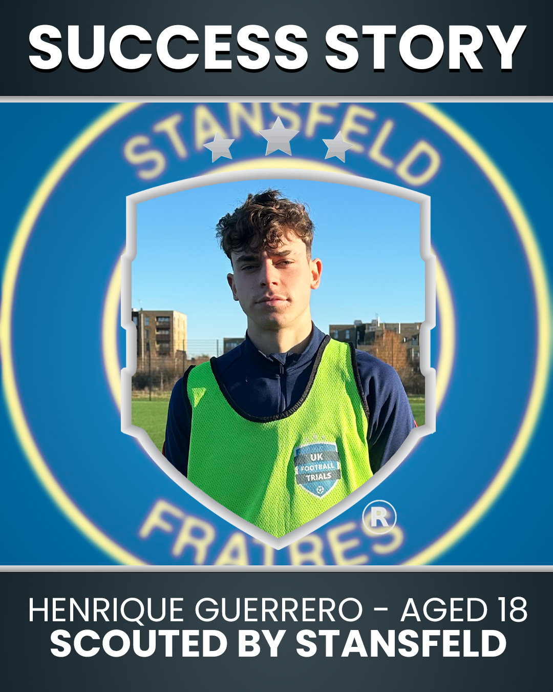 Henrique Pereira Guerrero 18 year old Scouted by Stansfield