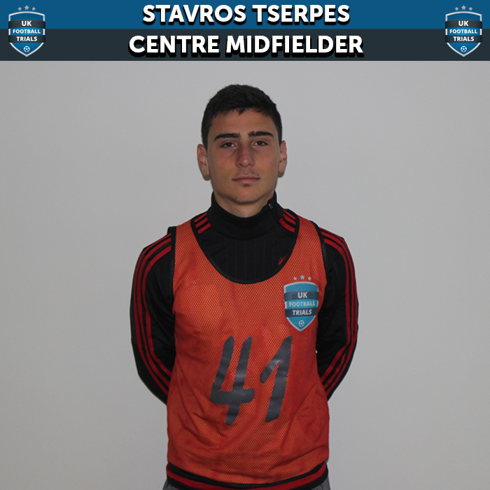 Stavros Tserpes - Aged 18 - Offer to Sign with Tranmere Rovers