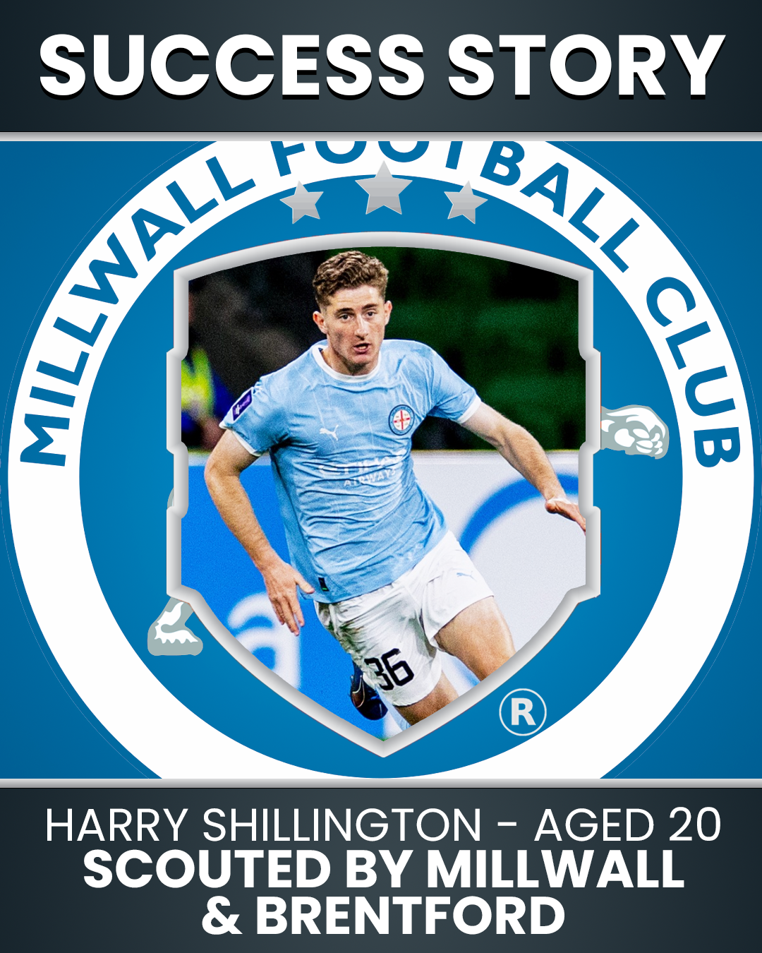 Harry Shillington – 20 Years Old – Scouted by Millwall & Brentford