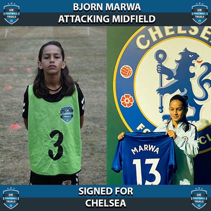 Bjorn Marwa - Aged 13 - SIGNED FOR CHELSEA