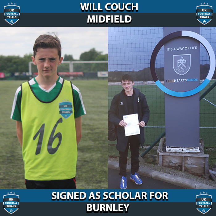 Will Couch - Aged 15 - Signed as Scholar for Burnley 