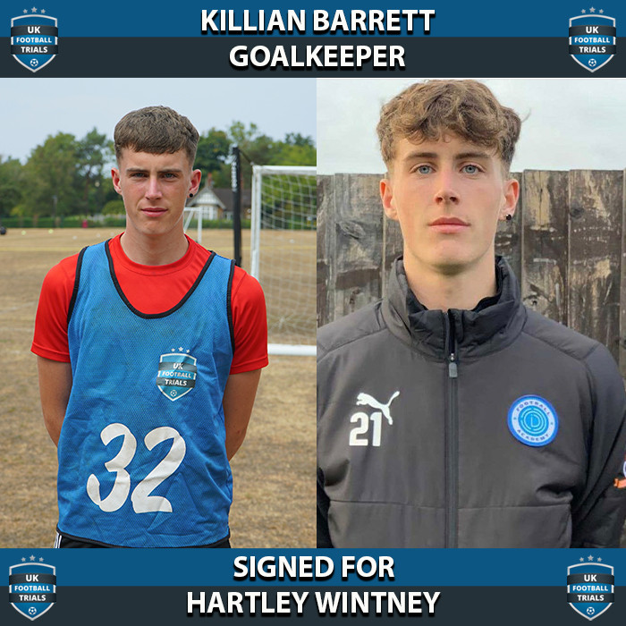 Killian Barrett - Aged 17 - Goalkeeper - Signed For Hartley Wintney