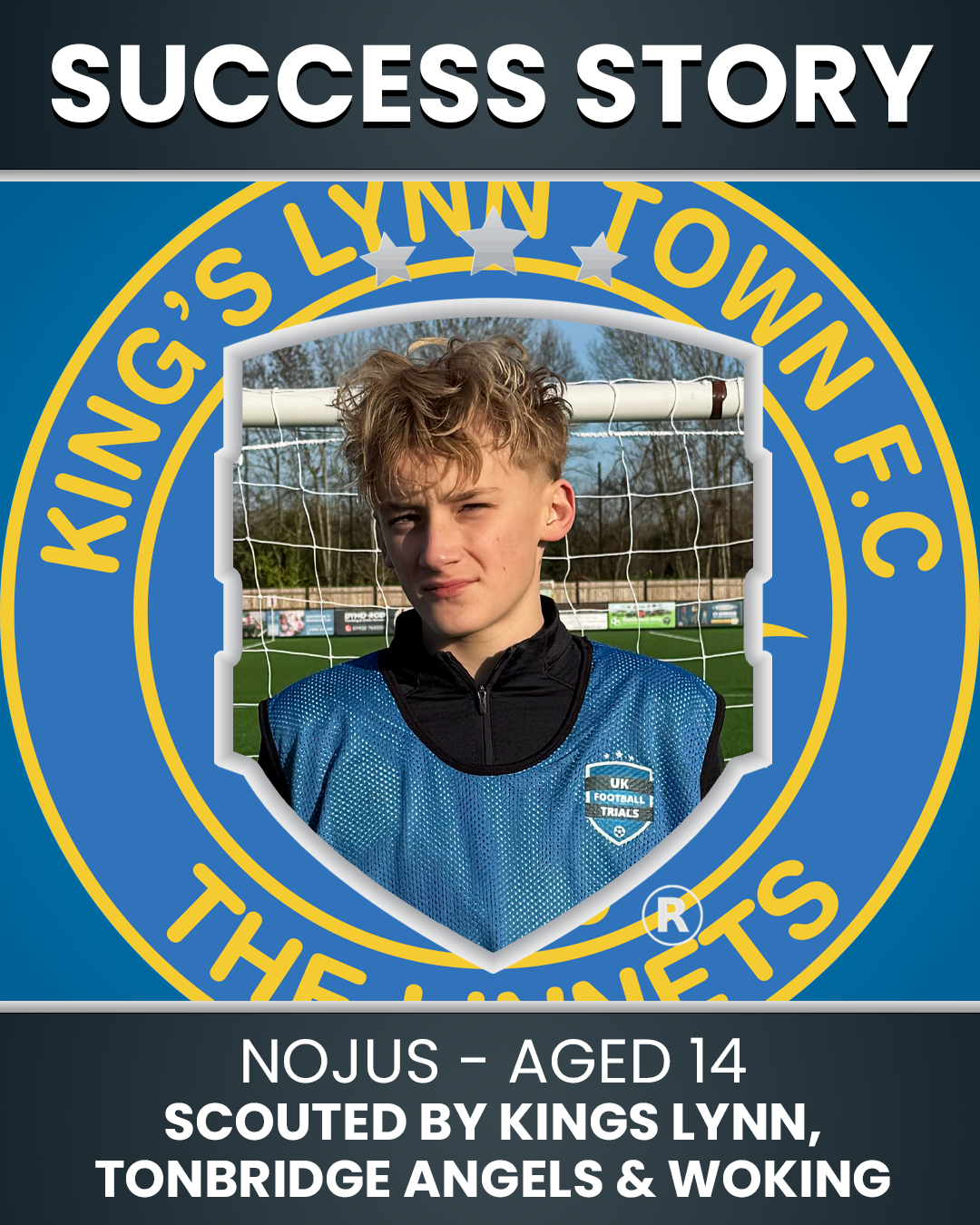 Nojus – 14 Years Old – Central Midfielder | Scouted by King’s Lynn Town, Tonbridge Angels & Woking