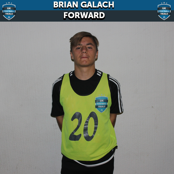 Brian Galach - Aged 15 - Training with Stoke City, Blackpool and Birmingham City