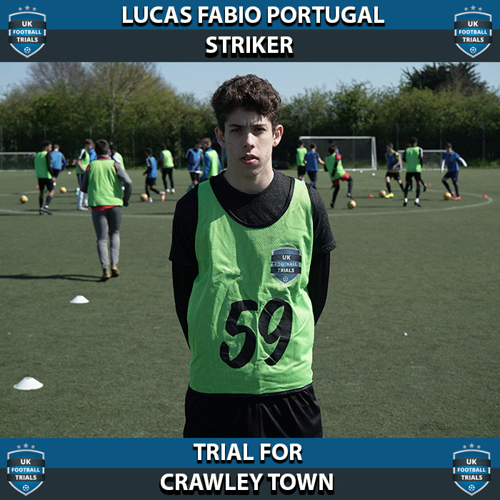 Lucas Fabio Portugal - Aged 16 - Trial for Crawley Town