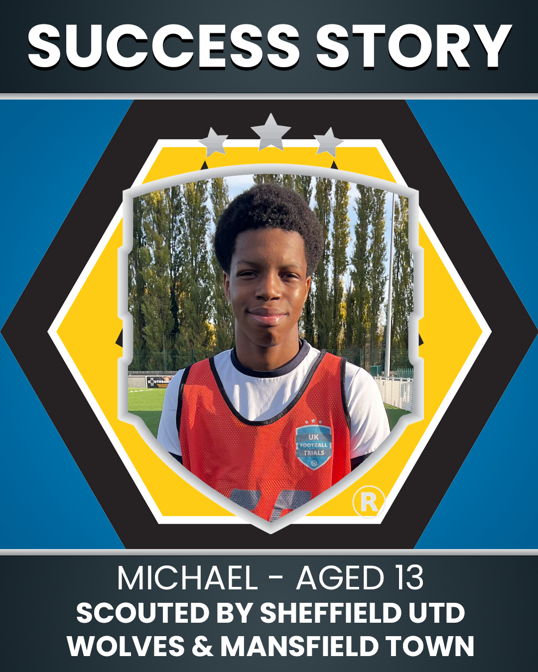 Michael – 13 Years Old – Winger | Scouted by Wolverhampton Wanderers, Mansfield Town & Sheffield United