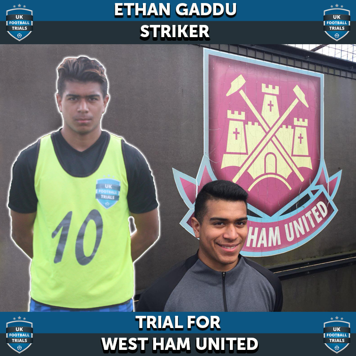Ethan Gaddu - Aged 16 - Trial for West Ham 