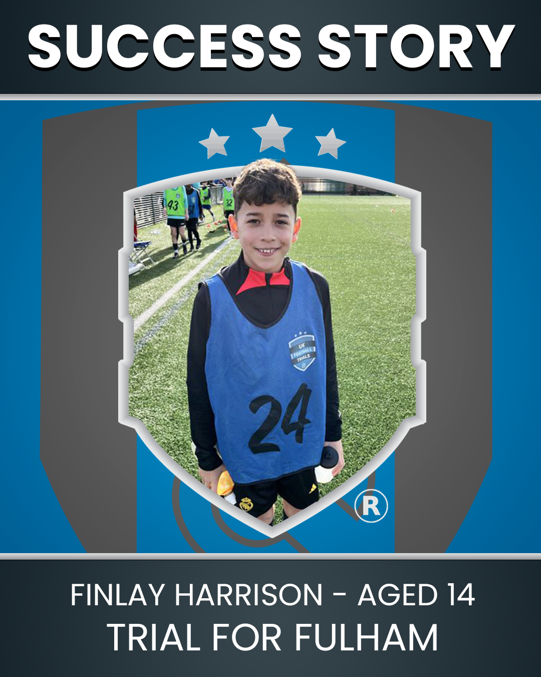 Finlay Harrison - 10 year old - Trial with Fulham F.C