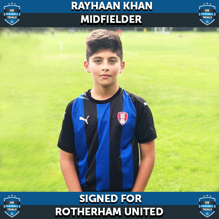 Rayhaan Khan - Aged 12 - SIGNED for Rotherham United