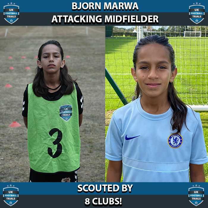 Bjorn Marwa - Aged 12 - Scouted By 8 Clubs