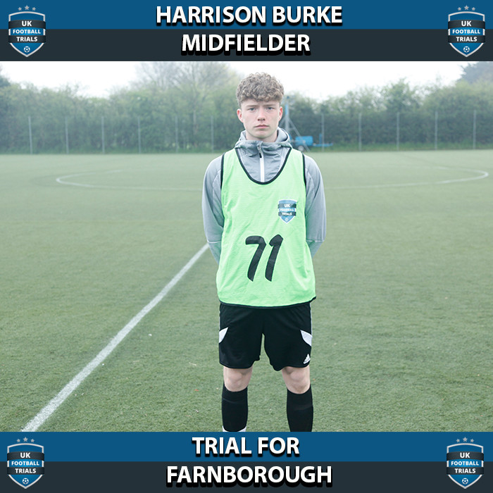 Harrison Burke - Aged 16 Offered Scholarship By Farnborough