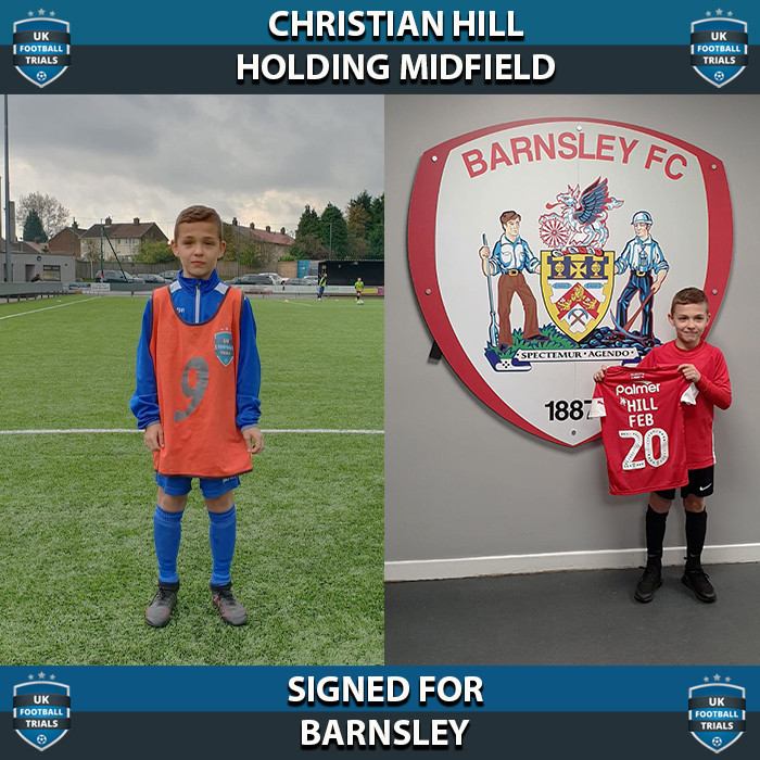 Christian Hill - Aged 10 - SIGNED for Barnsley