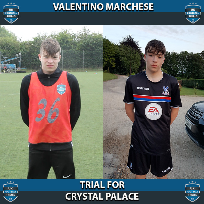Valentino Marchese - Aged 15 - Trial For Crystal Palace