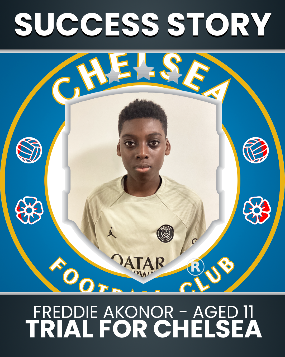 UK Football Trials - Freddie Akonor - Age 12 - Scouted By Chelsea | UK ...