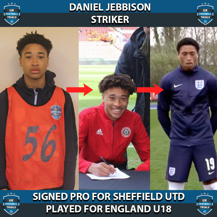 Daniel Jebbison - Aged 17 - Signed Pro For Sheffield United And Played For England U18