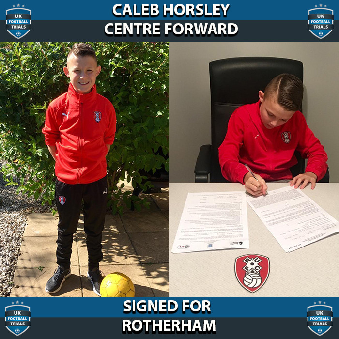 Caleb Horsley - Aged 13 - SIGNED for Rotherham