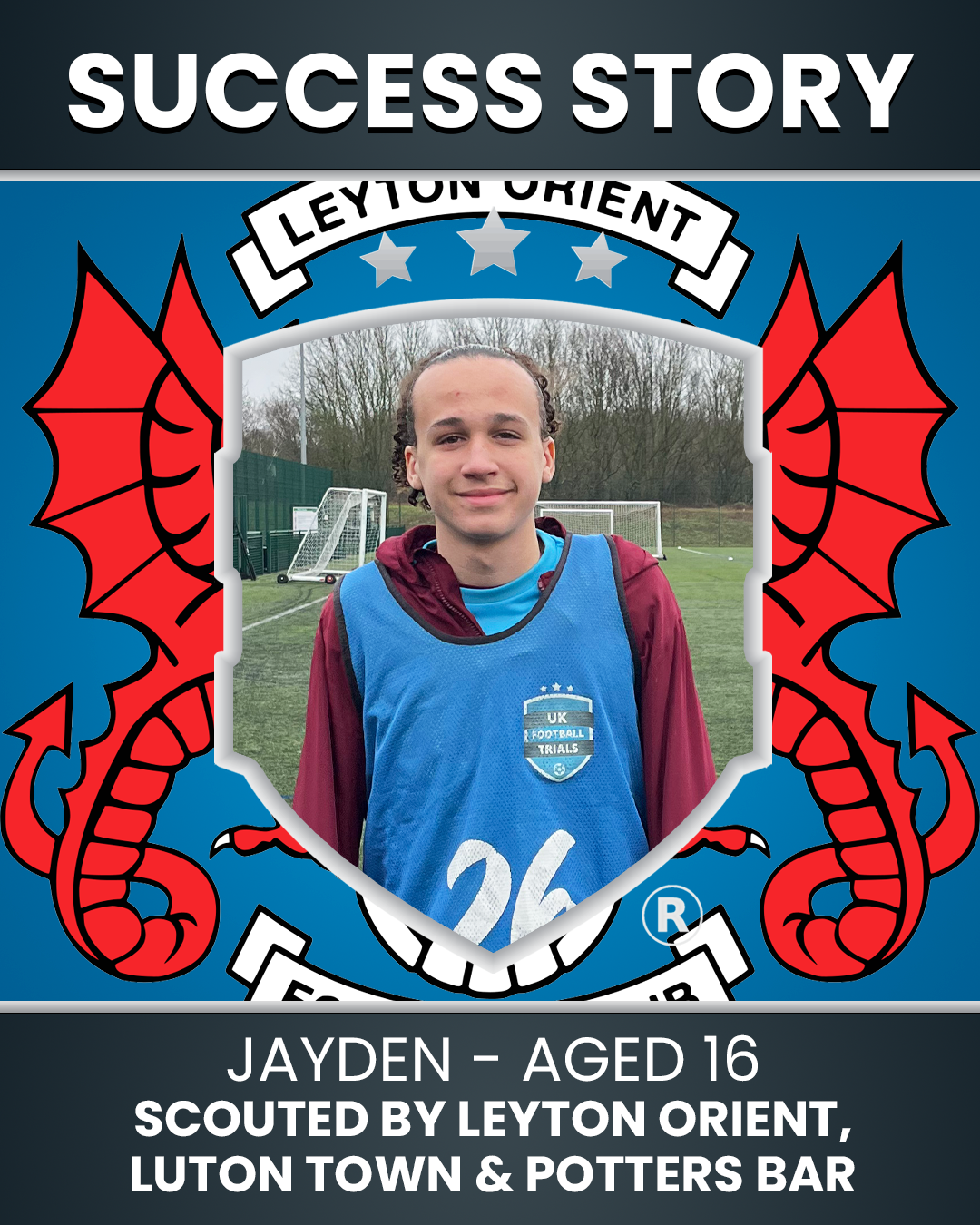 Jayden – 16 Years Old – Striker | Scouted by Leyton Orient, Potters Bar & Luton Town