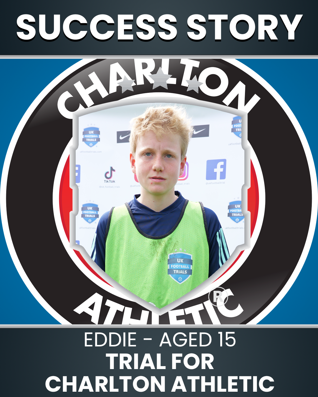 Eddie – 15 Years Old – Goalkeeper | Brentford FC Trial & Now Charlton Athletic