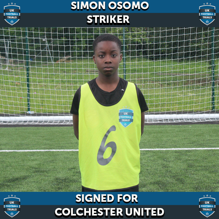 Simon Osomo - Aged 11 - Signed for Colchester & Hat-tricks vs Arsenal & Chelsea