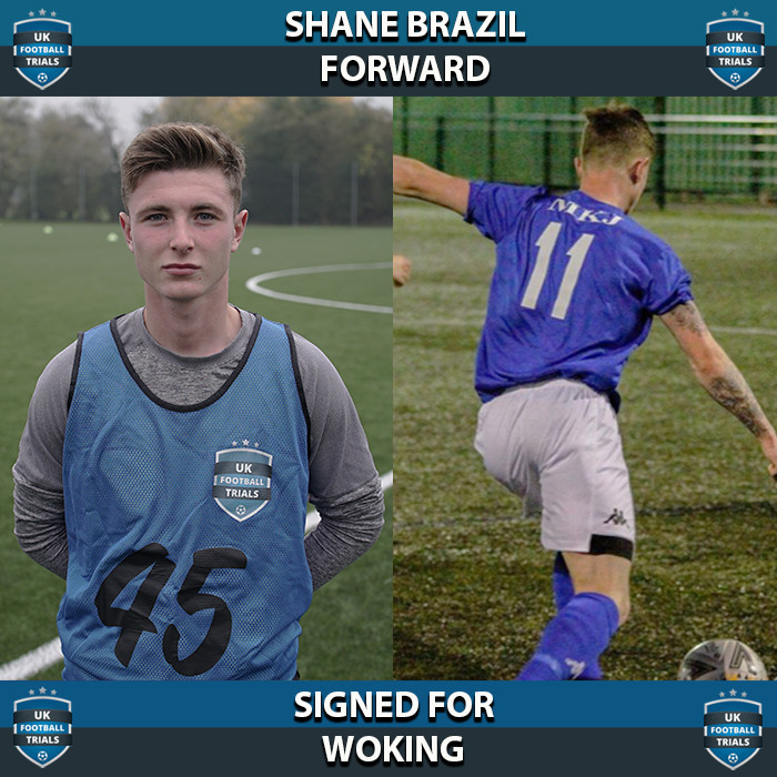 Shane Brazil - Aged 19 - SIGNED for Woking
