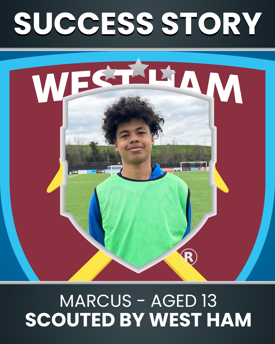 Marcus – 13 Years Old – Centre Back | Scouted by West Ham United & Oxford United