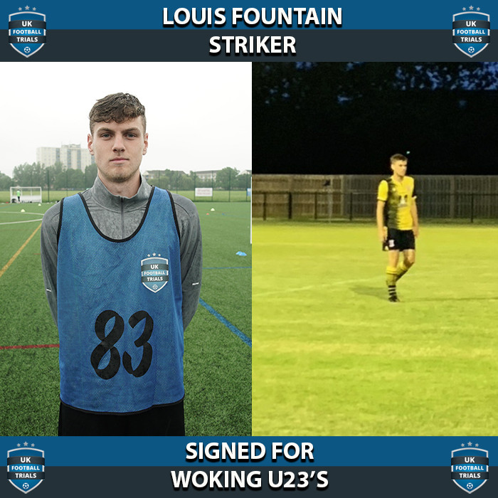 Louis Fountain - Aged 18 - SIGNED For Woking U23's