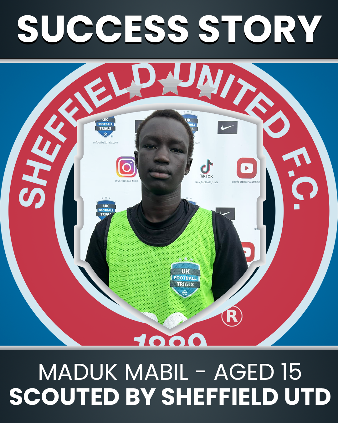 Maduk Mabil – 15 Years Old – Scouted by Sheffield United