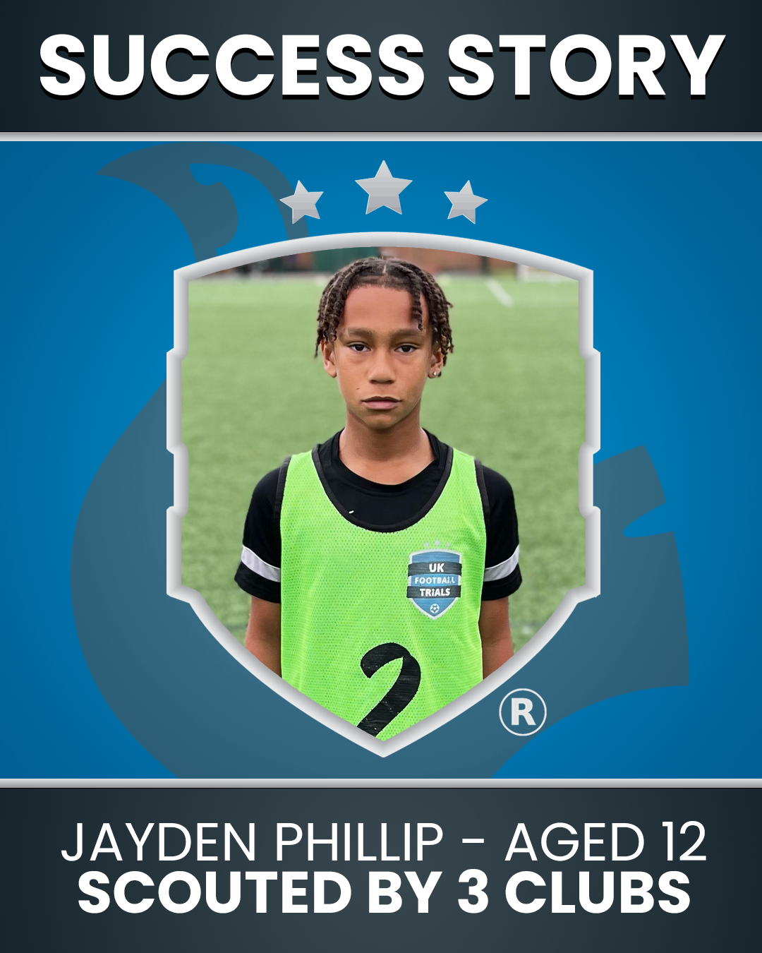 Jayden Phillip - 12 years old - Scouted by Fulham, Tottenham and Reading