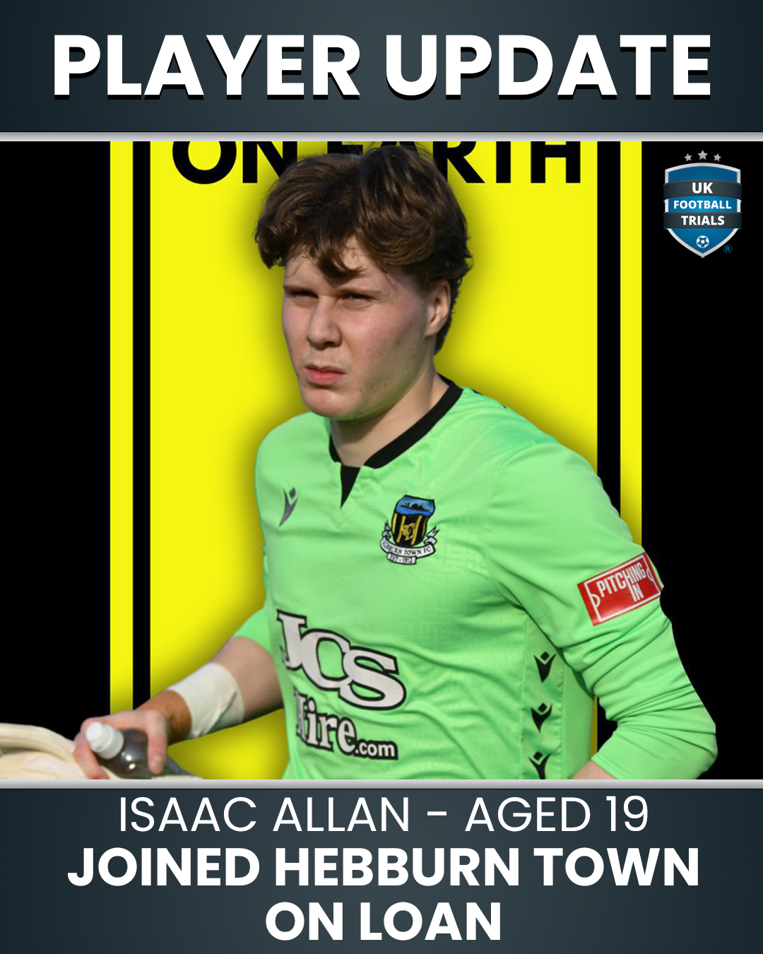 Isaac Allan – Success Story Update - From Sunderland AFC to Hebburn Town Loan Move
