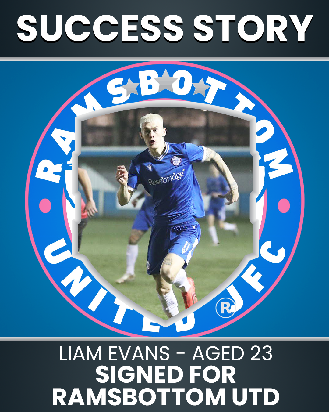 Liam Evans - 23 Year Old Signed for Ramsbottom United