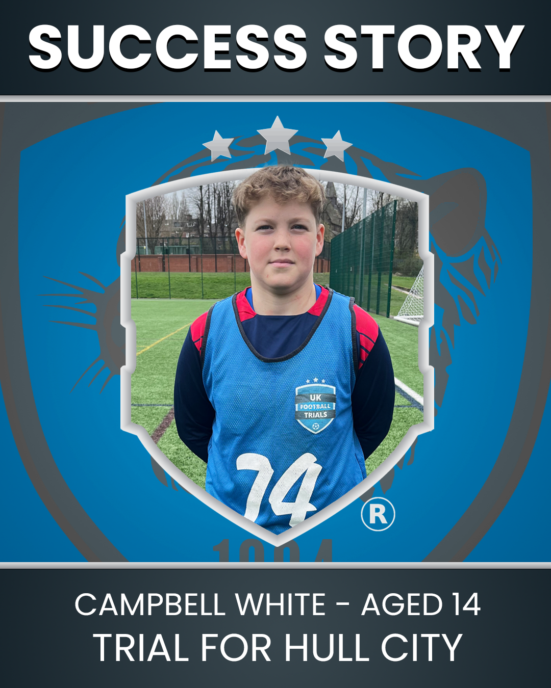 Campbell White - Aged 14 – Trial at Hull City