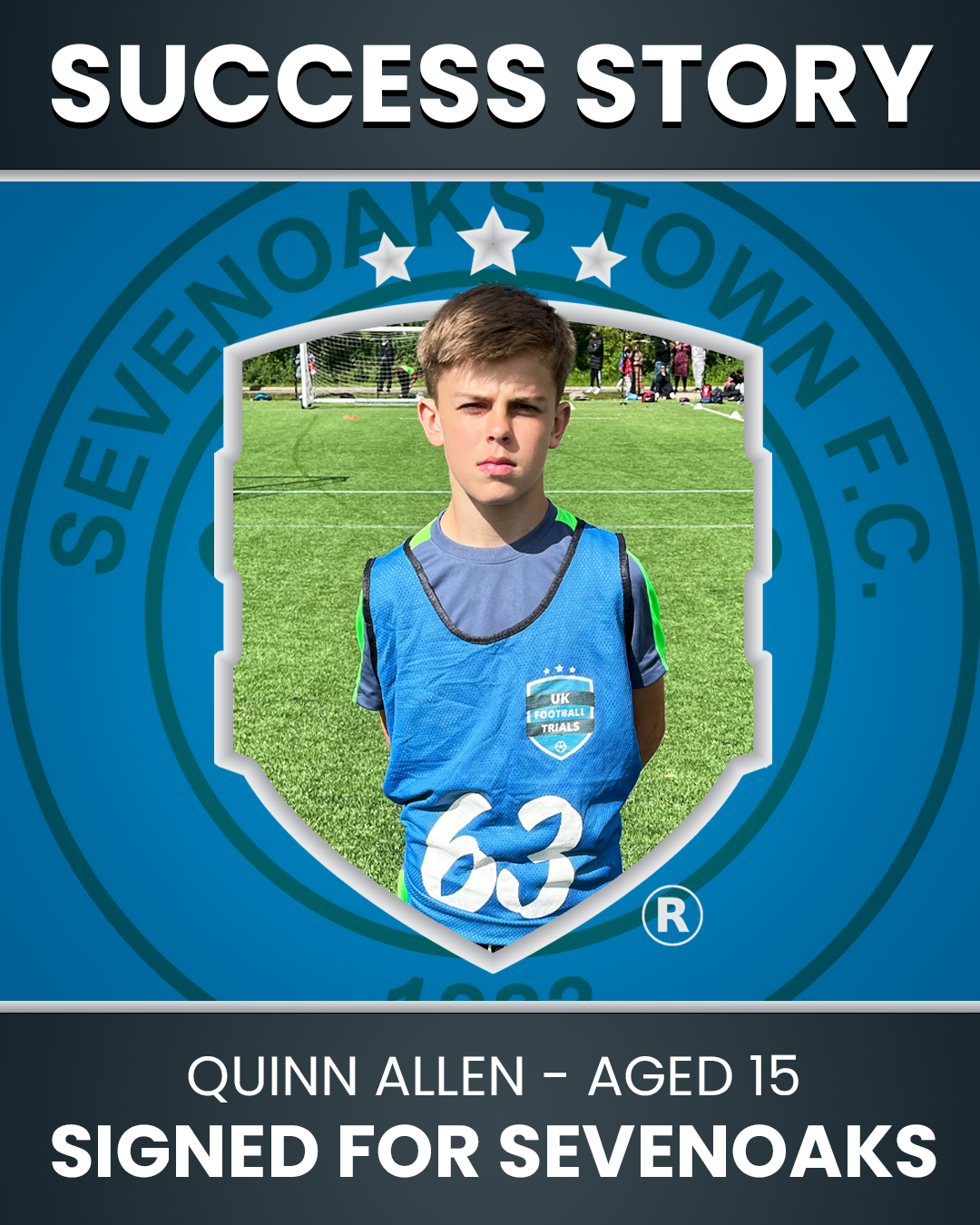 Quinn Allen - 15 year old Centre Midfielder who Signed for Seven Oaks