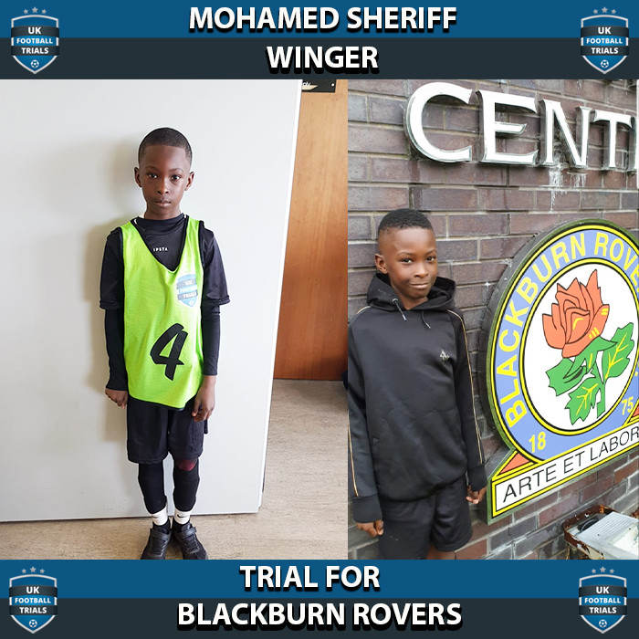 Mohamed Sheriff - Aged 10 - Trial for Blackburn Rovers