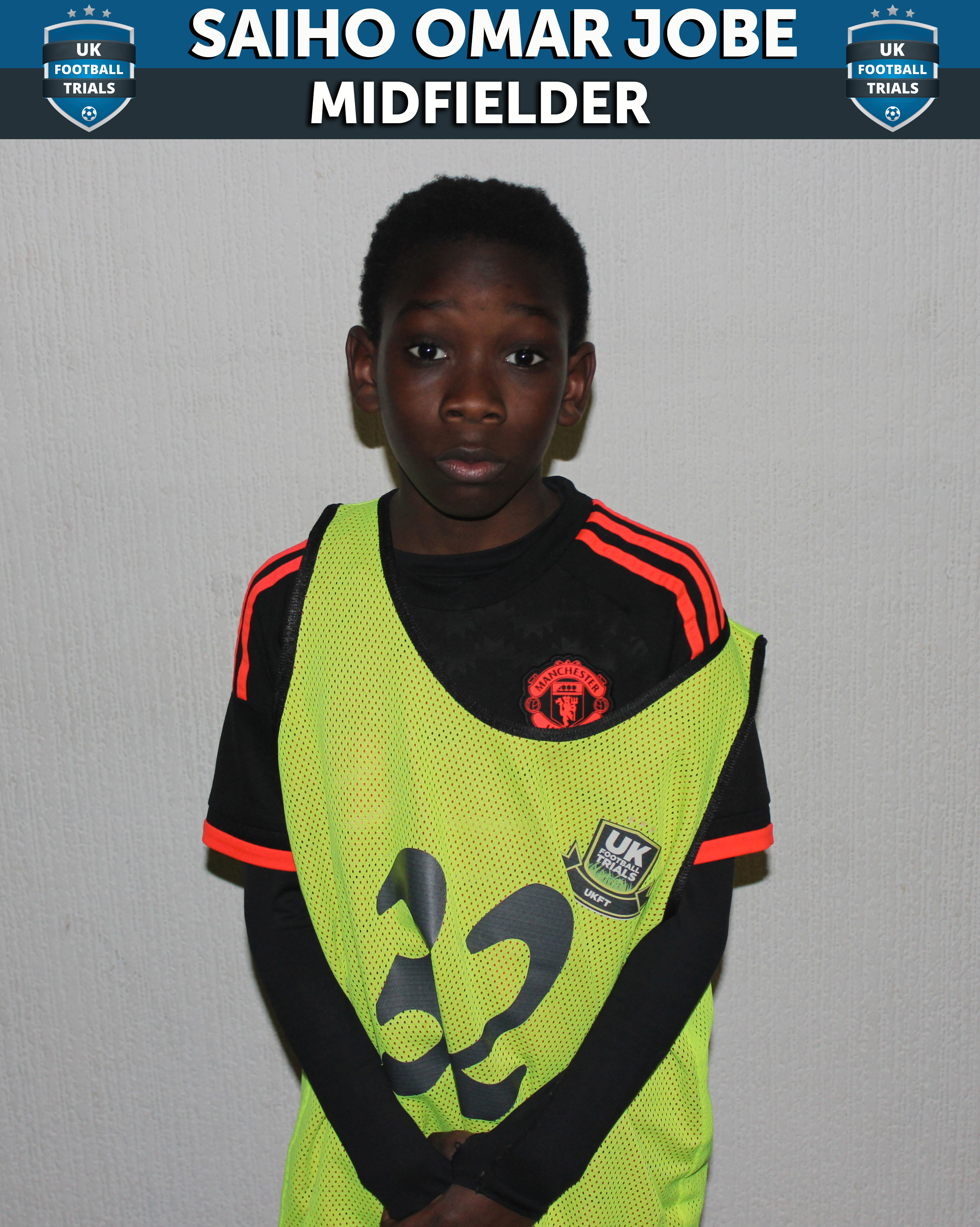 Saiho Omar Jobe - Aged 10 - Trial with Wolves Academy