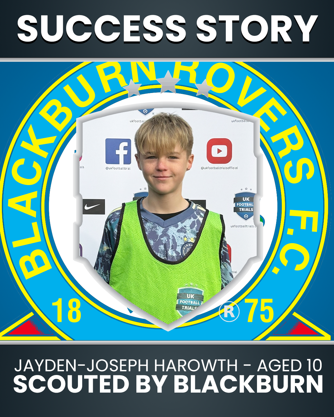 Jayden-Joseph Haworth 10 Year Old - Scouted by Blackburn Rovers